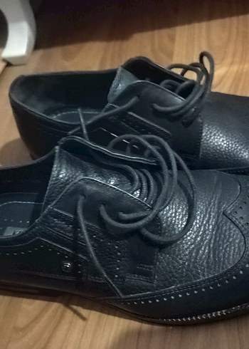 Siyah Deri Erkek Klasik Ofis Ayakkabısı - Görsel 2