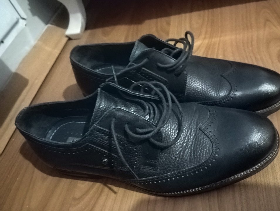 Siyah Deri Erkek Klasik Ofis Ayakkabısı - Görsel 2