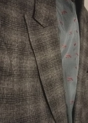 Gri Erkek Regular Fit Ceket kol boyu 58 cm boyu 69cm bel 44 cm - Görsel 2