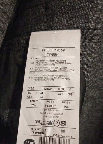 grii Erkek Ceket, Düğmeli, Klasik Kesim - Görsel 7