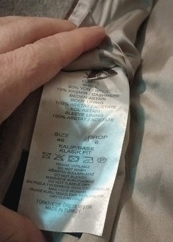 kaşe kumaş erkek kaban - Görsel 6