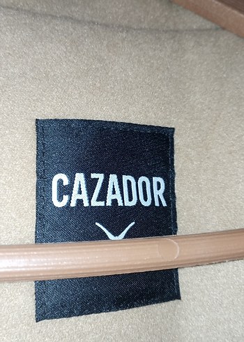 Düğmeli Bej Süet Kadın Kaban markası resimde var - Görsel 6