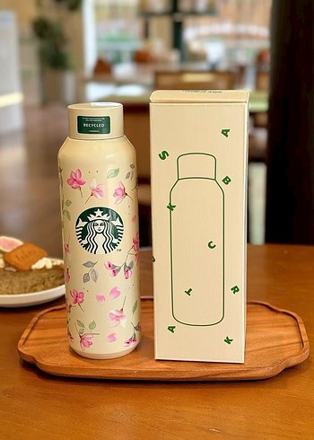 Yeşil Starbucks Termos Matara - Görsel 6