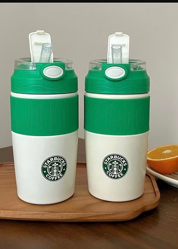 Yeşil Starbucks Termos Matara - Görsel 2