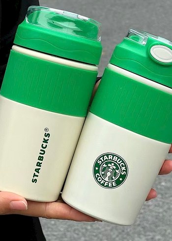 Yeşil Starbucks Termos Matara - Görsel 8