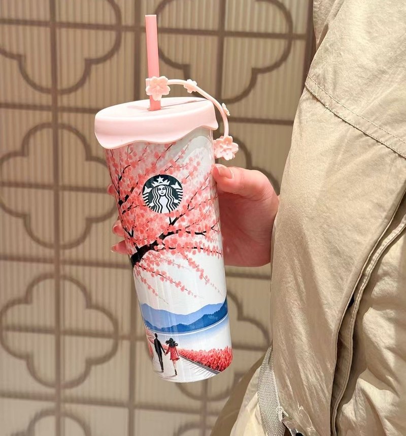 Yeşil Starbucks Termos Matara - Görsel 5