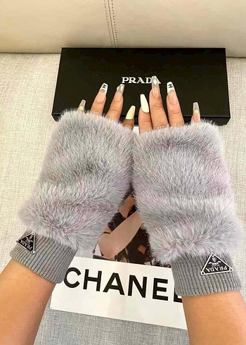 Prada Siyah Deri Kadın Eldiven - Görsel 4