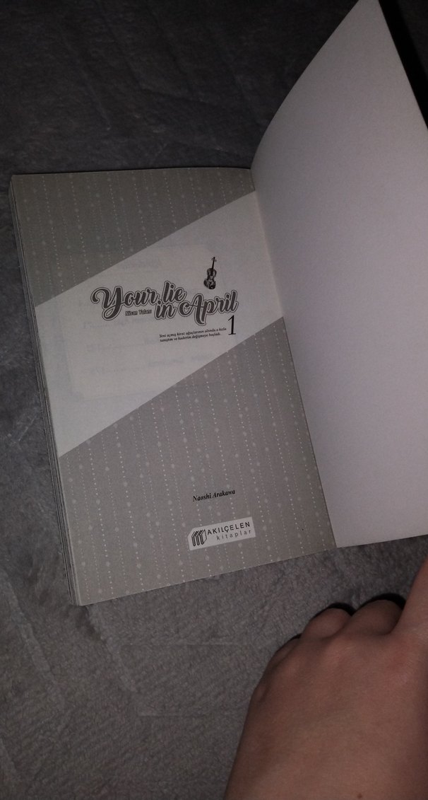 Your Lie in April Cilt 1 - Naoshi Arakawa SIFIR KİTAP - Görsel 3