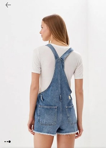 Colin's Kadın Kot Tulum Şort Askılı - Görsel 3