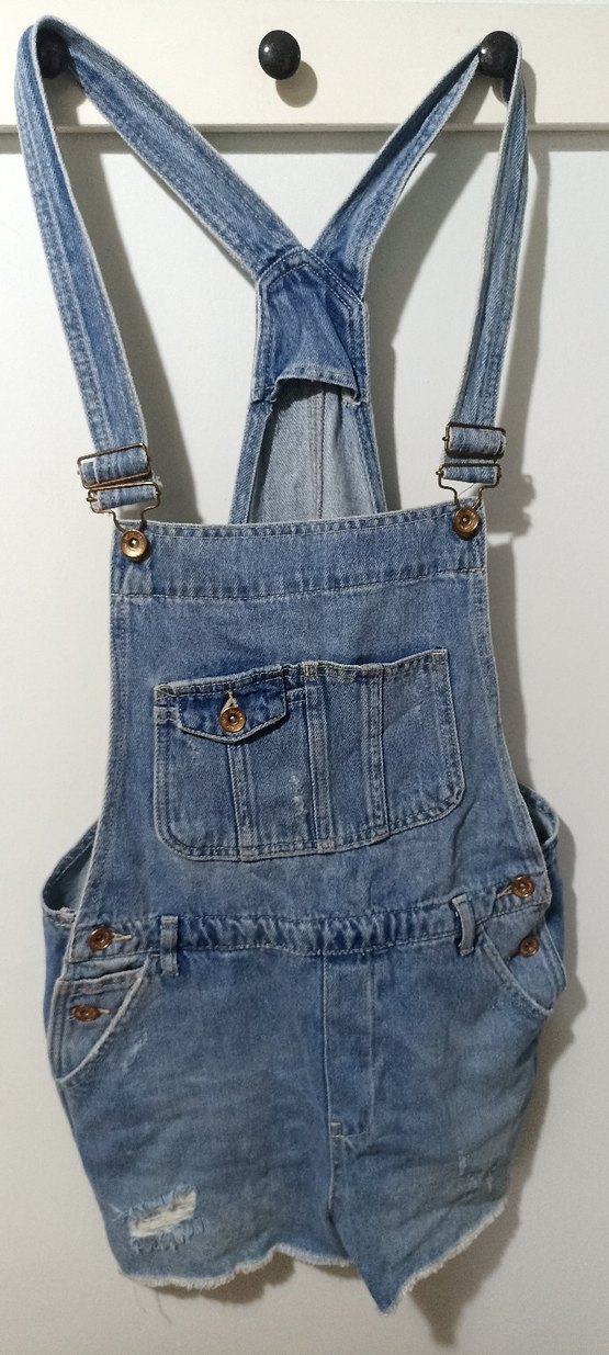 Colin's Kadın Kot Tulum Şort Askılı - Görsel 5