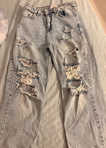 Trendyol & Milla Mavi Yikamali Rahat Kesim Jean
