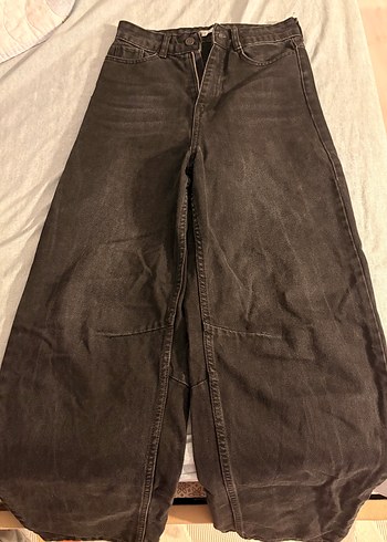 Trendyol & Milla Baggykoyu Antrasit Genis Paca Denim Pantolon