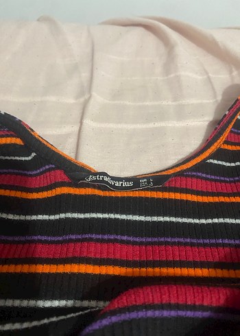 Çizgili Kolsuz Uzun Elbise - Görsel 2