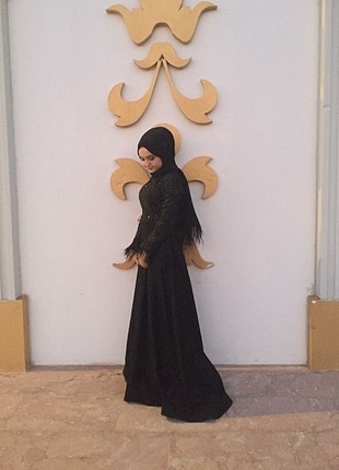 şık abiye. abaya. payetli