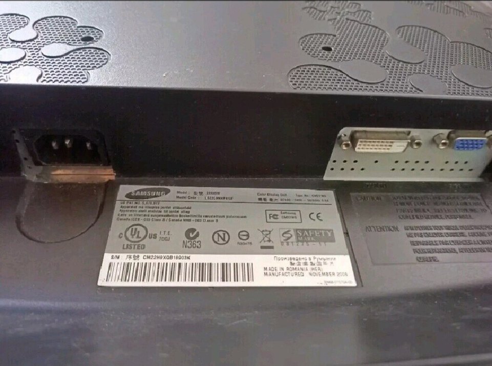 Samsung Monitör 22inc 60hz - Görsel 3