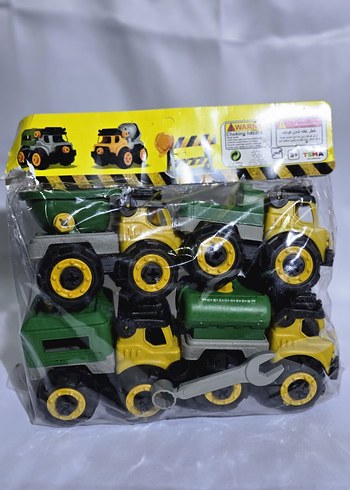 Renkli İnşaat Araçları Oyuncak Seti - Görsel 4