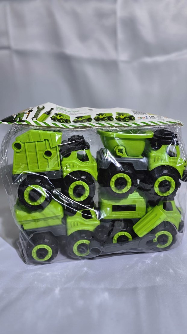 Renkli İnşaat Araçları Oyuncak Seti - Görsel 2