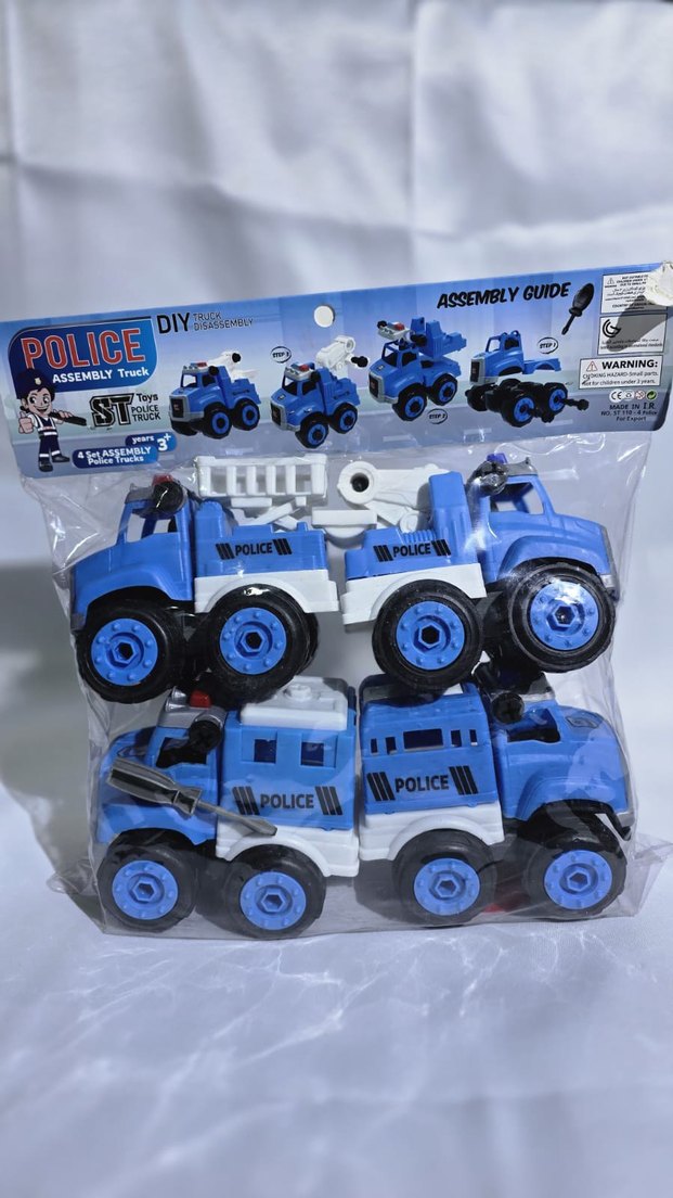 Renkli İnşaat Araçları Oyuncak Seti - Görsel 3