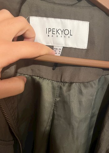 Erkek Haki Uzun Kuşaklı Yağmurluk - Görsel 3