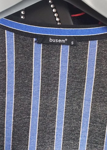 Uzun Kollu Çizgili Kadın Hırka - Görsel 2