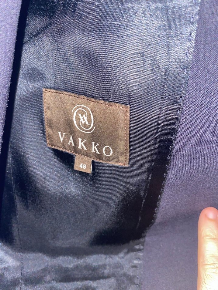 Vakko Lacivert  Erkek Klasik Kesim Takım Elbise - Görsel 5