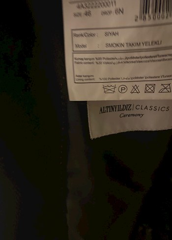 Altınyıldız Düğmeli Siyah Erkek Takım Ceketi - Görsel 3