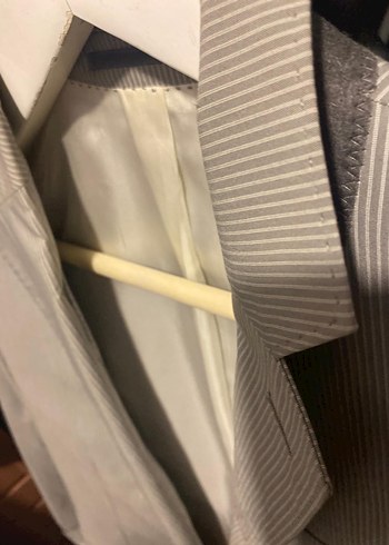 Vakkorama Beyaz Düğmeli Erkek İş Takımı - Görsel 4