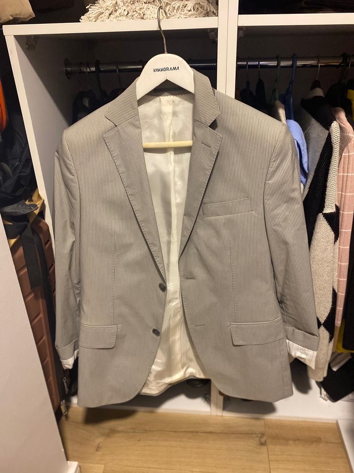 Vakkorama Beyaz Düğmeli Erkek İş Takımı - Görsel 2