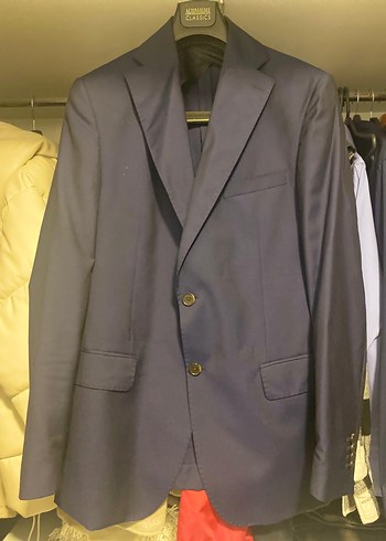 Vakko Mavi Düğmeli Tuxedo Ceket - Görsel 2