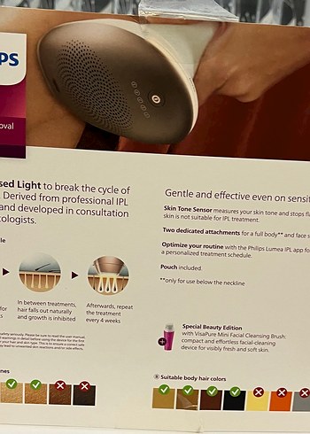 Philips IPL Lazer Epilasyon Cihazı Beyaz bri 924/00 - Görsel 5