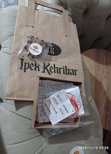 Beden Bebek kehribar kolye Baltık