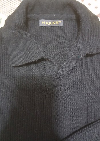 Siyah Kadın Balıkçı Yaka Triko Kazak - Görsel 3