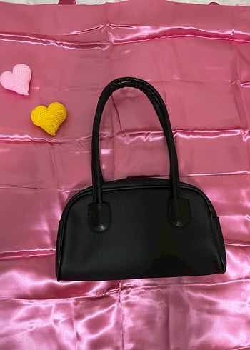 Siyah Deri Kadın Omuz Çantası - Görsel 2