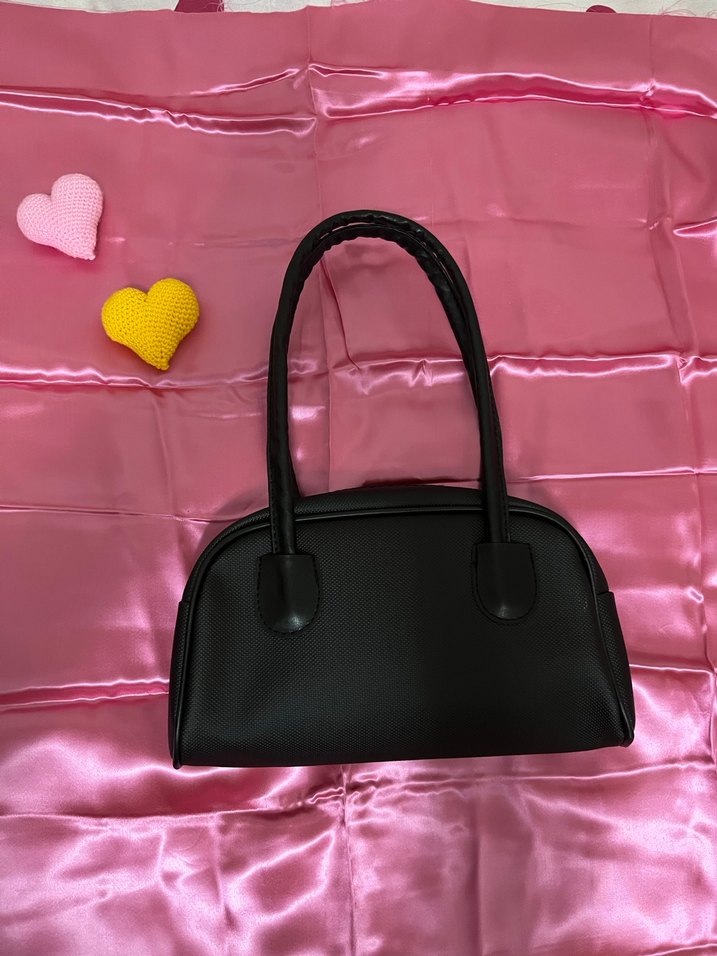 Siyah Deri Kadın Omuz Çantası - Görsel 2