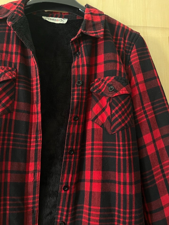 Kırmızı Kareli Kadın Gömlek - Görsel 2