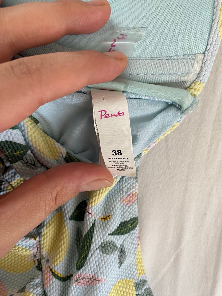 Limon Desenli Fırfırlı Penti Bikini - Görsel 3