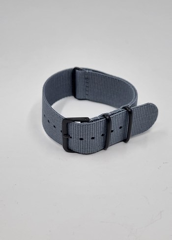 24 mm Gri Nato Erkek Saat Kayışı - Görsel 2