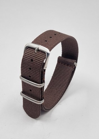 20mm NATO  Kahverengi Erkek Saat Kayışı - Görsel 2