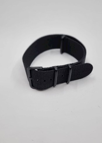 Siyah 24 mm NATO Erkek Saat Kayışı - Görsel 3