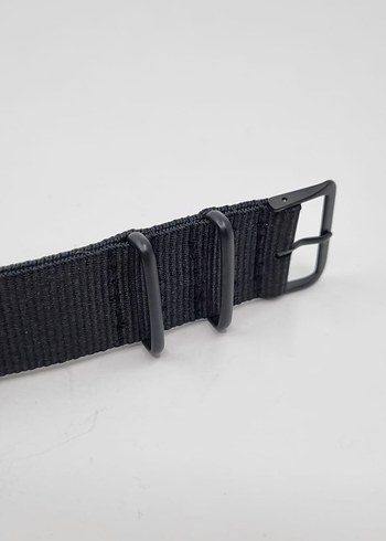 Siyah 24 mm NATO Erkek Saat Kayışı - Görsel 4