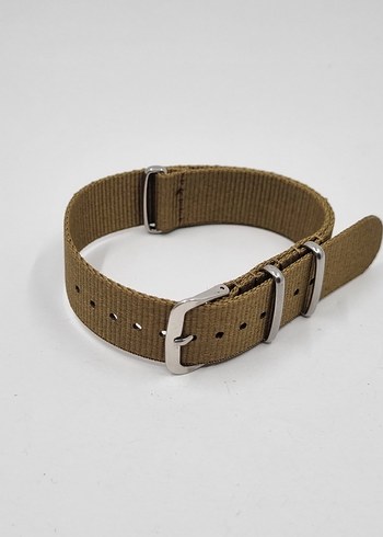 Bej NATO 20 mm  Erkek Saat Kayışı - Görsel 3