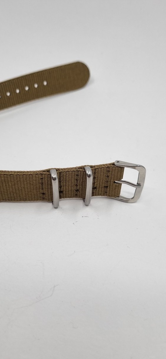 Bej NATO 20 mm  Erkek Saat Kayışı - Görsel 4