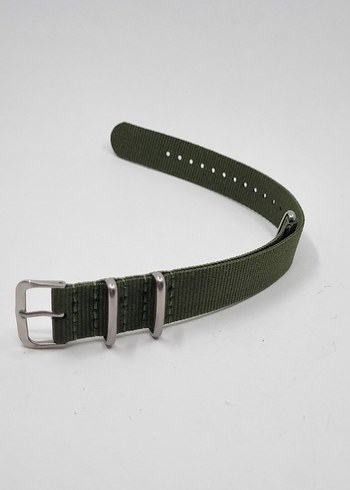 20 mm  Haki Erkek Saat Kayışı - Görsel 4