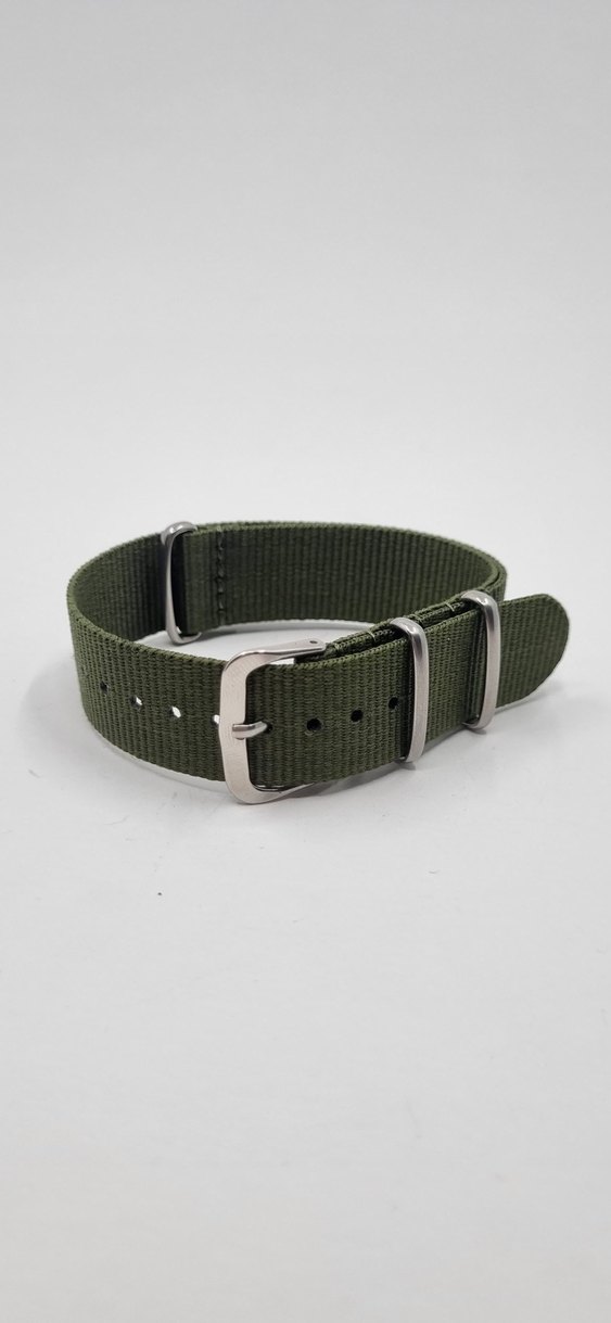 20 mm  Haki Erkek Saat Kayışı - Görsel 3