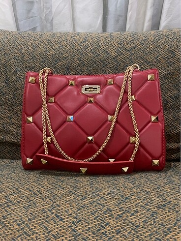 Rouge kırmızı Valentino model çanta