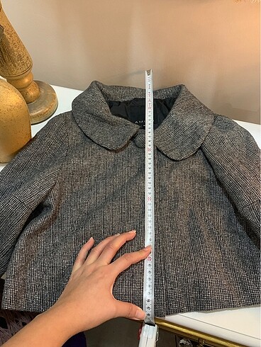xs Beden gri Renk Parlak kumaş gri ceket
