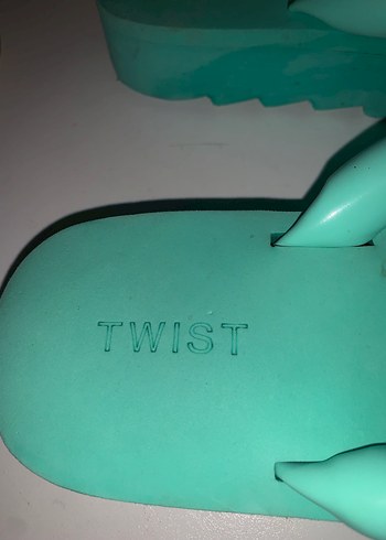 Twist Twist mint yeşili Platform Terlik