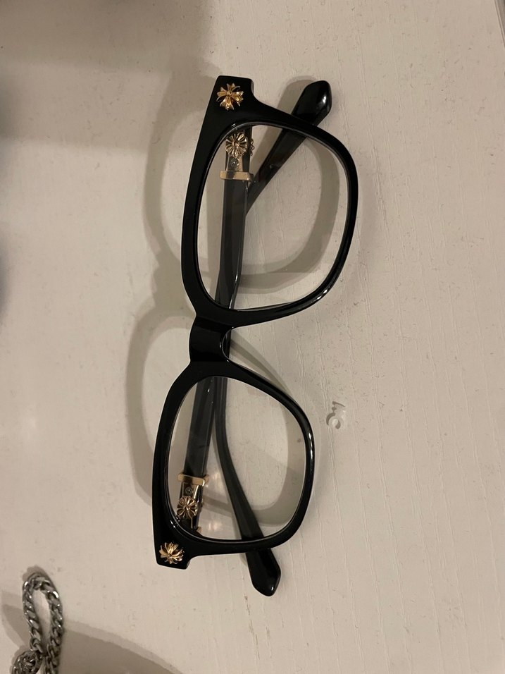 Siyah Chrome Heart Gözlük - Görsel 2