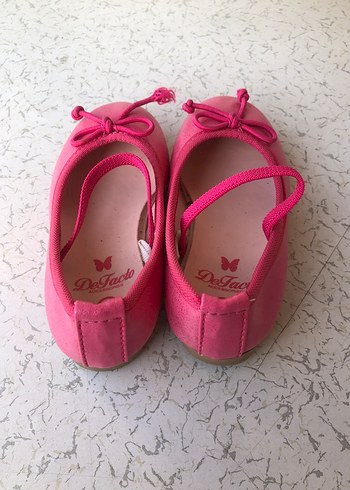 Kız Çocuk Pembe Tokalı Babet Ayakkabı - Görsel 3