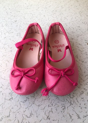 Kız Çocuk Pembe Tokalı Babet Ayakkabı - Görsel 2